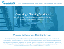 Tablet Screenshot of cambridgecleaningservices.co.uk